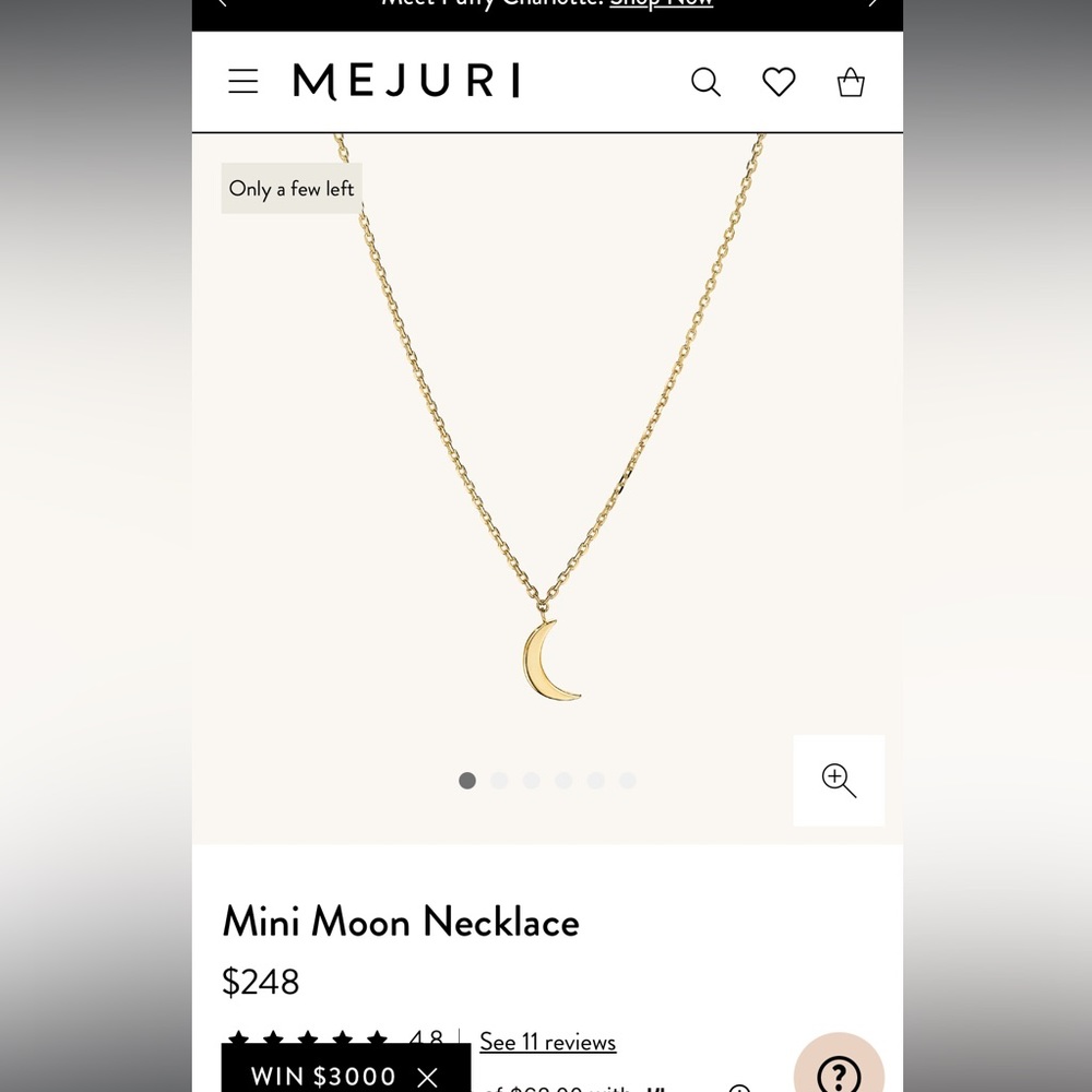 Amenities - Gold Smile Necklace